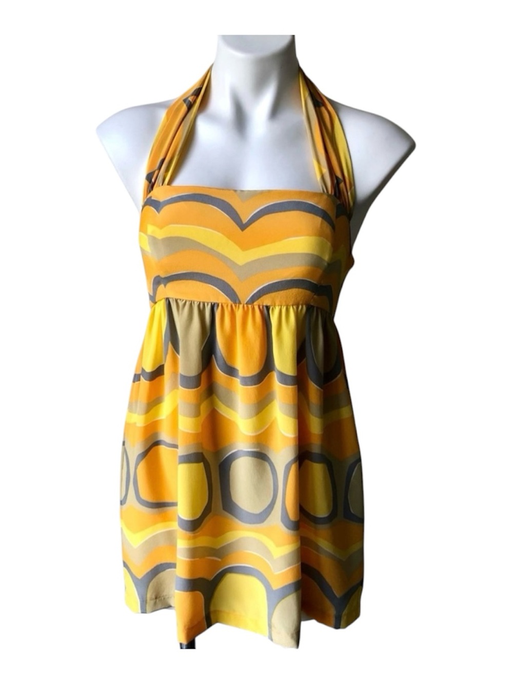 Anthropologie Vera Neumann La Paz Silk Halter Top new with tags!!